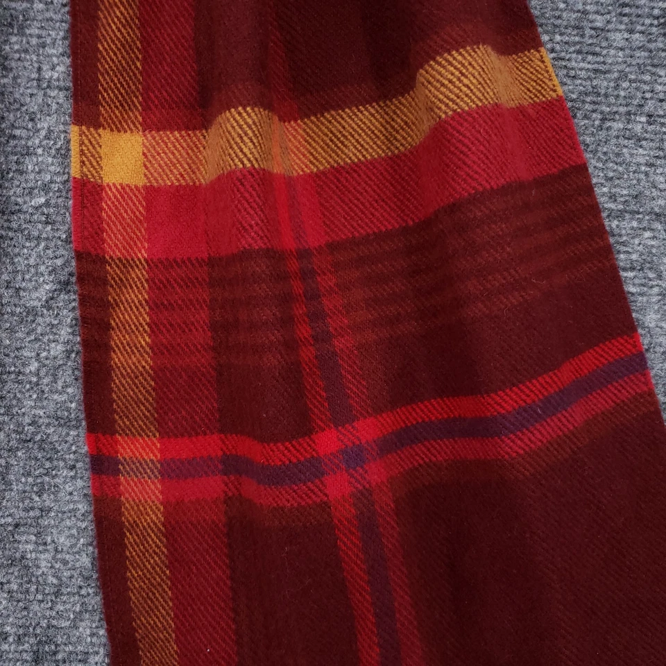 Bufanda Barneys New York para hombre a cuadros roja acrílico invierno Foto 2 de 4