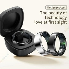 Smart Ring Health Waterproof IP68 Finger Ring Monitor Heart Rate Fitness Tracker