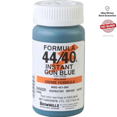 4 Fl Oz Formula 44/40 Instant Bluing Cream - Ideal for Gunsmithing & Steel Care