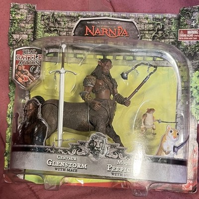 Play Along Narnia Prince Caspian Glenstorm & Peepsieek Set w/ Mace Sword