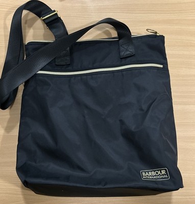 Shopper/Tasche Barbour International/ Schwarz mit Goldakzenten