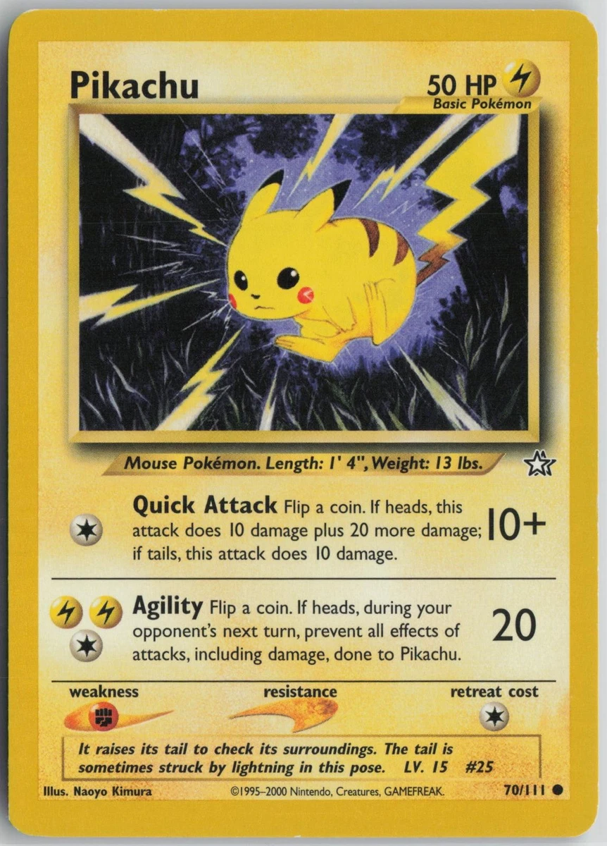 Pokémon Pikachu Pokémon TCG Neo Genesis Individual Collectible