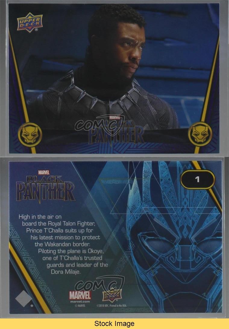 2018 Marvel Silver Foil Black Panther Chadwick Boseman Suiting Up #1 READ 3kg thumbnail 3