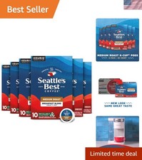 60 Count Box of Seattle's Best Breakfast Blend K-Cup Pods Rich Arabica Flavor