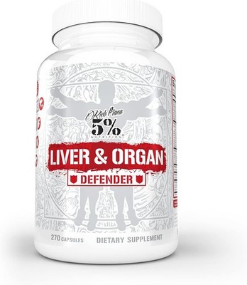 5% Nutrition Rich Piana Liver & Organ Defender Cycle Support Plus NAC - 270 Caps