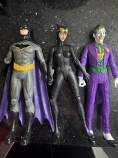 3 Dc Comics Batman,   Joker & Catwoman approximately 17cm high good condition 