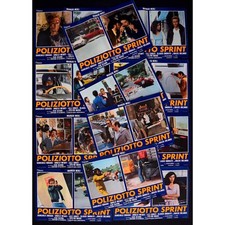 fotobuste POLIZIOTTO SPRINT maurizio merli auto car citroen ds pallas massi F130