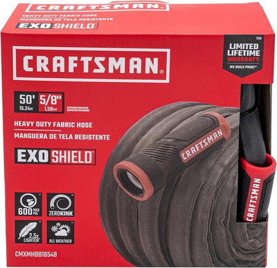 #ad CRAFTSMAN ExoShield Heavy Duty Fabric Hose Industrial Grade Lightweight Garden $84.99