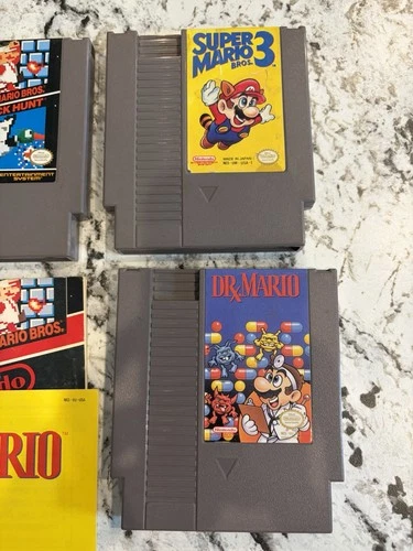 Nintendo Super Mario Bros. 3 Dr. Mario Duck Hunt NES Platformer Manual Included