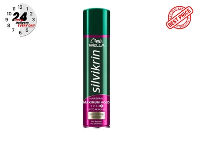WELLA Silvikrin Hairspray Maximum Hold 400 ML UK
