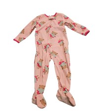 Carter s 24M Fleece Footed Pajamas Pink Bear Print Zip Sleeper Toddler