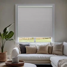 Cut-To-Width Evening Mist Blackout Polyester Privacy Cellular Shades 72 In. W X 