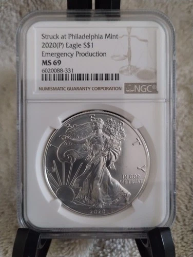 2020 P Silver Eagle T-1 MS 69 Emergency Production