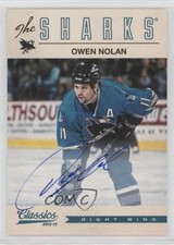 2012-13 Panini Classics Signatures 2013-14 Contenders Update Owen Nolan Auto 2u9