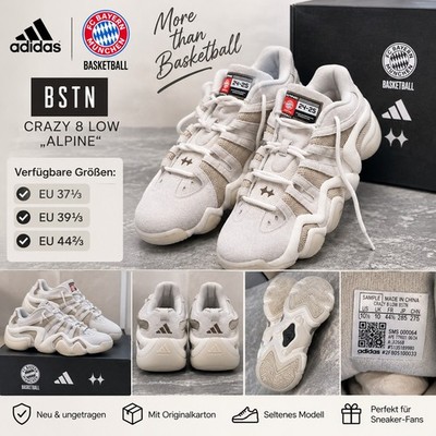 BSTN x FC Bayern Basketball x adidas Crazy 8  Alpine    Gr. 37 1/3 (NEU & OVP)