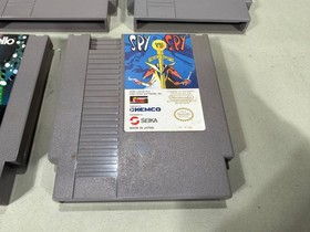 5 Vintage Nintendo NES Yoshi Goonies Spy Othello Video Console Game Cartridges