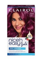 CLAIROL NICE'N EASY BOLD PERMANENT HAIR DYE - 6.64PURPLE BERRY
