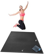 Premium Large Exercise Mat   6x4', 7x4', x7x5', 8x4', 10x4' 1/4" Thick 