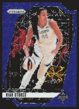 2024 Panini Prizm WNBA #122 Kiah Stokes Blue Velocity Prizms