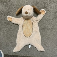 Douglas Baby Dog Lovey Tan Sshlumpie Plush Satin Paws Flat Blanket Puppy