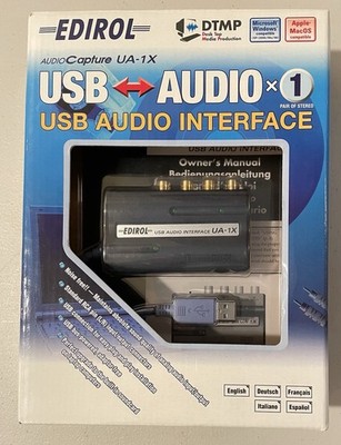 Edirol UA-1X USB Audio Interface RCA in/out, Optical out