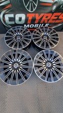 4x MERCEDES E CLASS W214 21" ALLOY WHEEL RIM BLACK DIAMOND CUT STAGGERED SET-UP