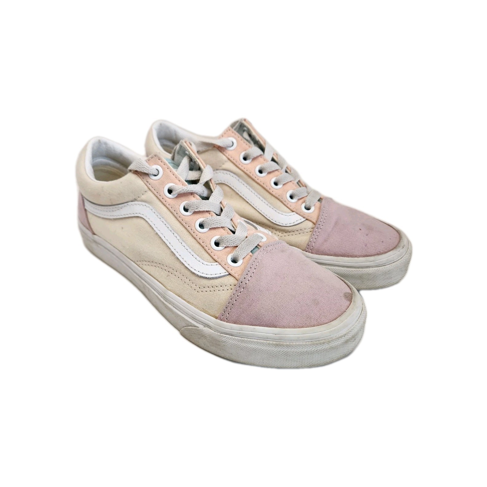 Vans Old Skool Shoes Unisex Men 5 Women 6.5 Multicolor Canvas Skate Sneakers