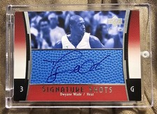 2004-05 Dwyane Wade UD Sweet Shot Signature Shots Blue Heat HOF SSP Auto