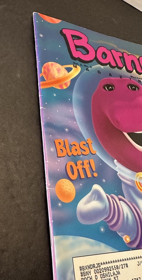 VTG Barney Magazine Vol 2 No 6 May/June 1998 Blast Off! Space Rockets ...