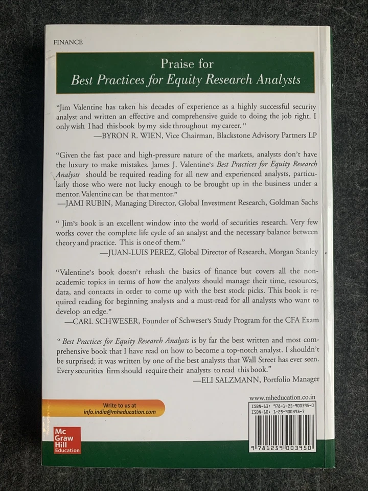 Best Practices for Equity Research Analysts : Essentials for Buy-Side... : PB - Image 2 of 3