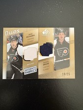 2008 SP Game Used Authentic Fabrics Patch Mike Richards Daniel Briere #18/25 