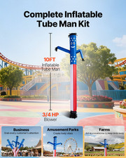 Inflatable Tube Man with Blower, 10 ft Tall, Wacky Waving Wind Flying Inflatabl