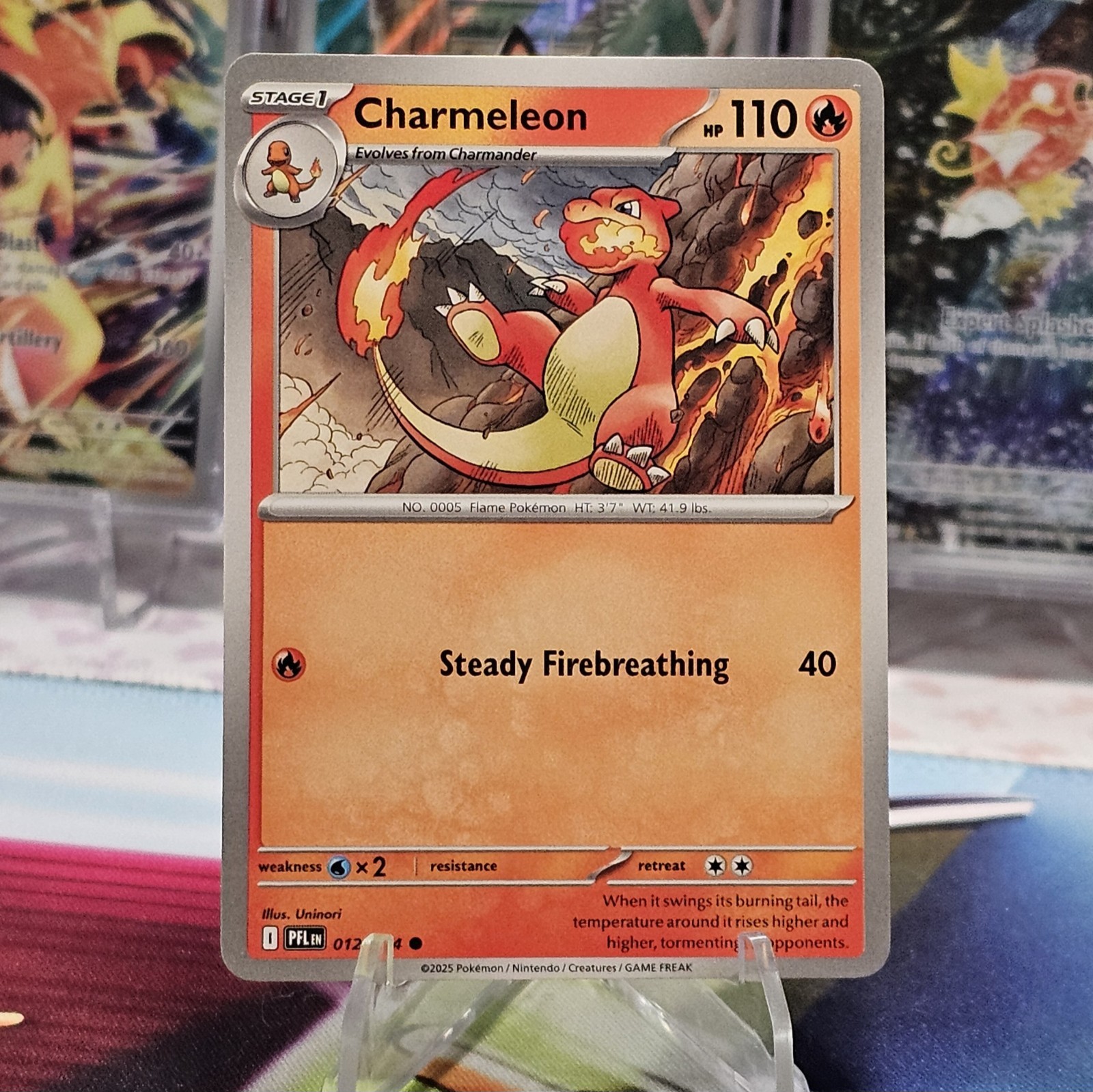 Charmeleon 012/094 Non-Holo Pokemon TCG ME02: Phantasmal Flames NM/M