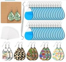 50Pcs Sublimation Blanks Products - Sublimation Earring Blanks with Earring Hook