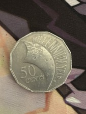 2000 Fifty 50 Cent Coin Millennium Circulated Rare