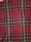 Pair Of Euro Shams Red Tartan Plaid Brand New No Tags Zipper Enclosure 25" X 25" — photo 2