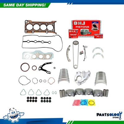 DNJ EK4223M Master Engine Rebuild Kit For 11-14 Mazda 1.5L DOHC 