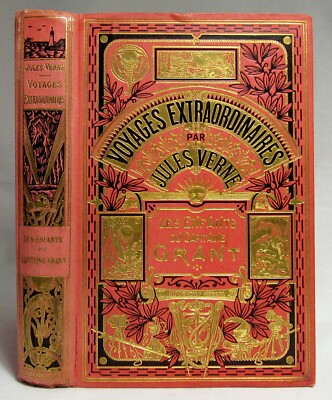 洋書『SCHNEIDER, LES ENFANTS D'UNE OEUVRES』 Antique JULES VERNE Decorative French Binding LES ENFANTS DU
