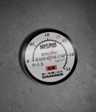 NISMO Nismo Racing Radiator Cap STICKER Radiator Cap Old Logo Universal JDM RARE