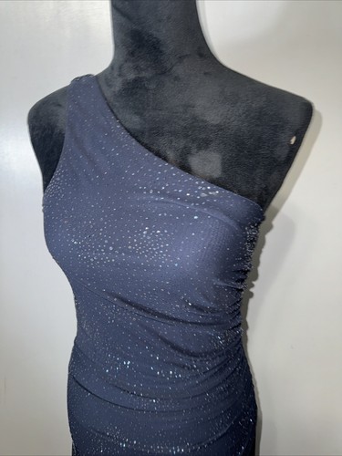 Vintage 2000s City Triangles Sparkle Mesh Gothy ~ Dark Fairy Maxi Dress Prom Med - Bild 2 von 6