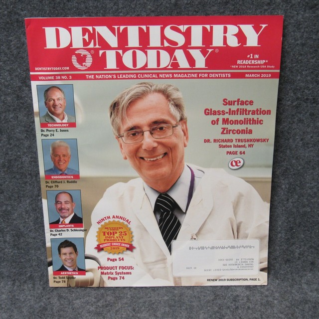 Dentistry Today Magazine March 2019 Vol 38 No 3 Top 25 Implant Products