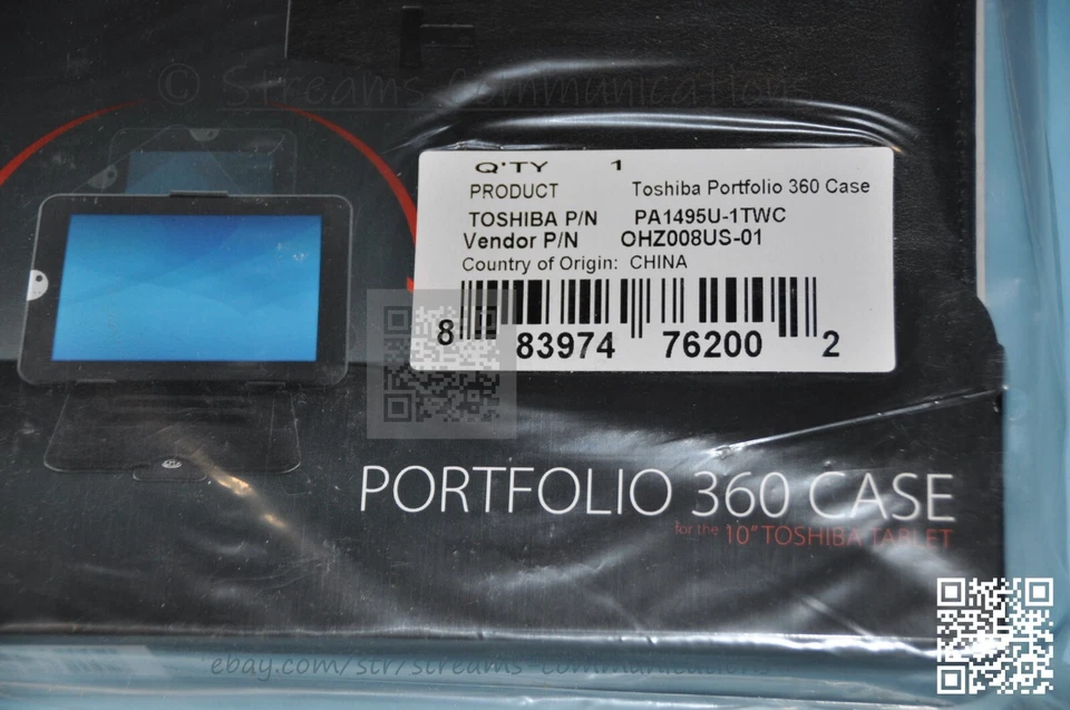 Toshiba Thrive (Tablet) Portfolio 360 Case PA1495U-1TWC - Image 4 of 4