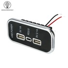 3-port 35.5W PD Fast Charge USB+Type-C Car Charger 12/24V Power Adapter Socket