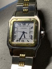 Cartier Santos Galbée Automatic 2961 Two-Tone Godron Bracelet Watch 29mm 4
