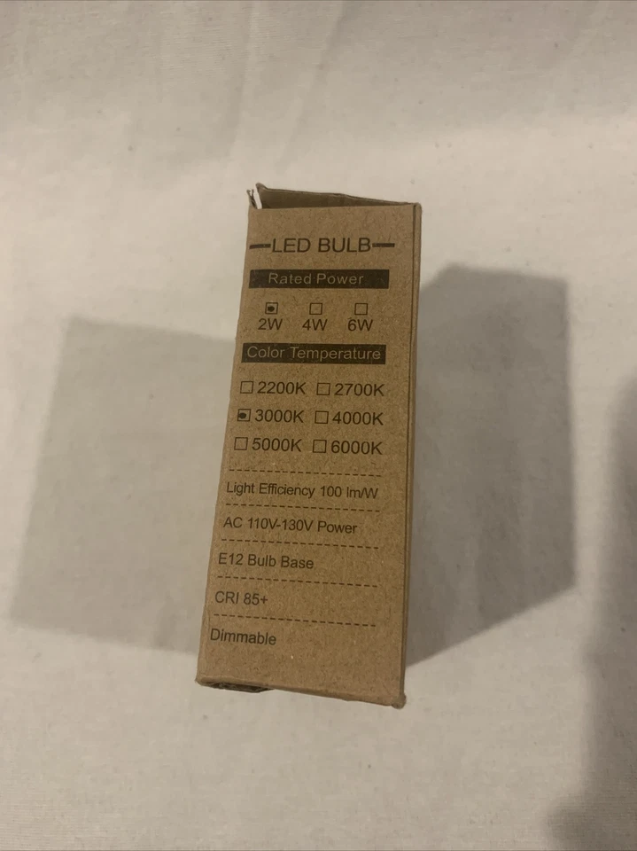 Aielit Dimmable T25/T8 LED Bulb Daylight 4W Equivalent Bright White 4000K 3pack - Image 2 of 4