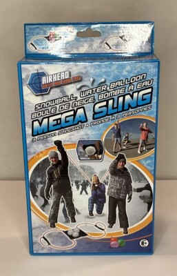 MEGA Airhead Slingshot Snowball & Water Balloon Launcher NWT 3-Person Target Toy