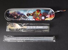 NEW MARVEL - AVENHERS CUTLERY SET WITH BAG - NOT SOLD IN US