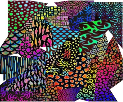 CBS Dichroic Borderline Glass Jewelry Pack 1lb.Bag 96 COE