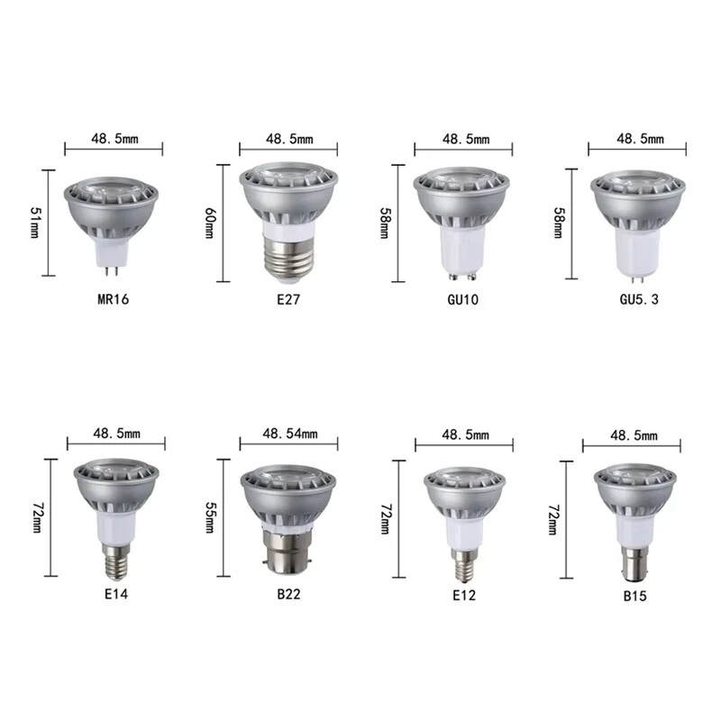 Dimmable 5W LED Spotlight Bulb Energy Living COB Saving Bedroom 24v Home Ceiling - Image 2 of 4
