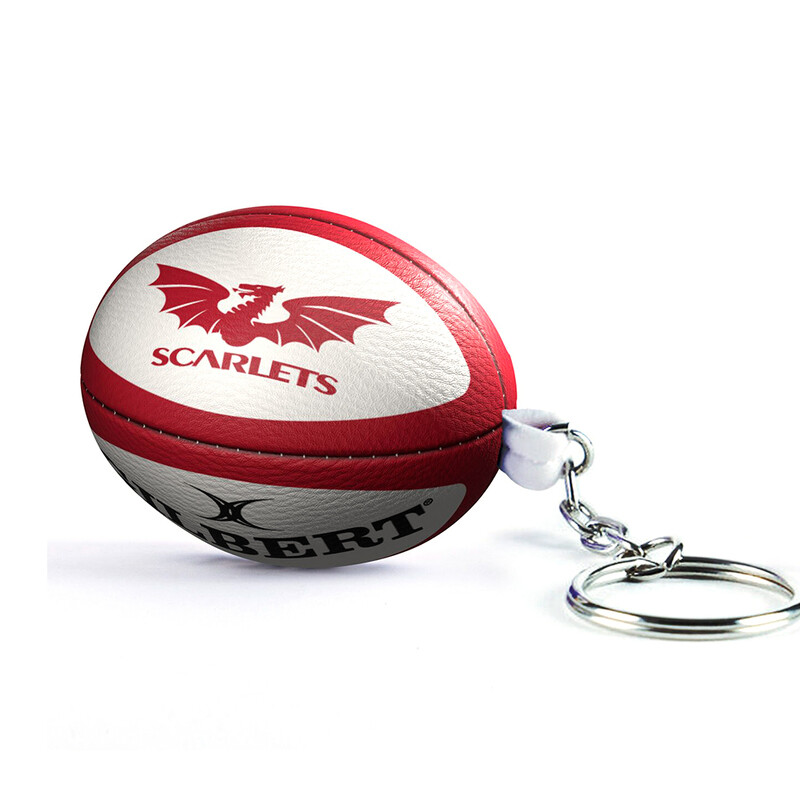 Scarlets Rugby Sponge Ball Keyring